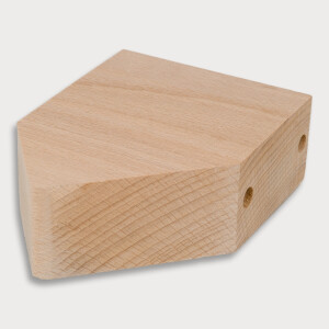 Distanzschr&auml;ge, unlackiert, K004 aus Holz 12,4 cm