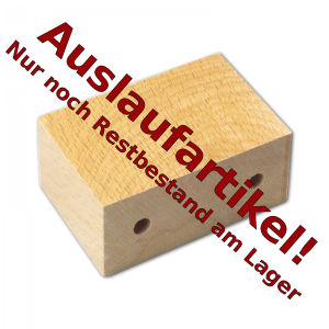 Hofmeister Holzwaren Saunatürgriffplatte aus Holz 26 cm/Lackiert ohne Bohrung, ohne Muffen