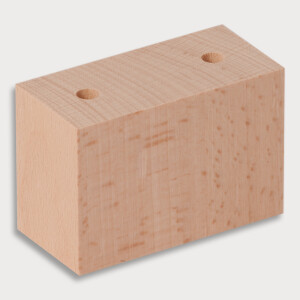 Distanzklotz, unlackiert aus Holz 7,5 cm L&auml;nge, 4,5...