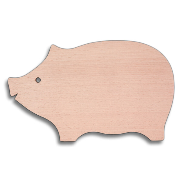Servierbrett, Schwein aus Holz 30 cm