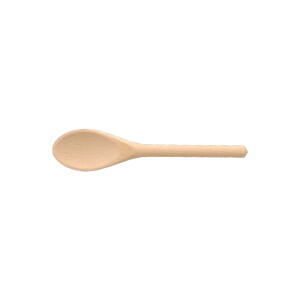 Senf- oder Konfit&uuml;rel&ouml;ffel, oval aus Holz 11 cm