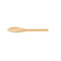 Senf- oder Konfit&uuml;rel&ouml;ffel, oval aus Holz 11 cm