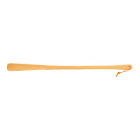 HOFMEISTER&reg; Schuhl&ouml;ffel lang aus Holz, 63 cm, Gro&szlig;er Schuhanzieher mit Lederband ohne Metall &amp; Plastik
