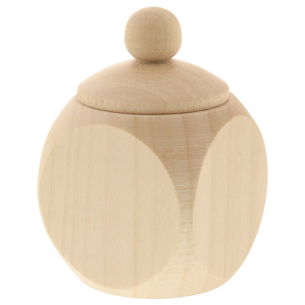 Holzdose, mit Schraubverschluss, neutral aus Holz 4 cm