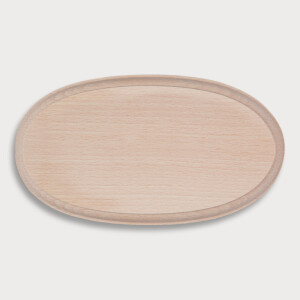 T&uuml;rschild oder Spruchbrett, oval aus Holz 17,7 cm
